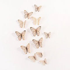 GOLD FOIL PAPER BUTTERFLIES CAKE TOPPER 1PC