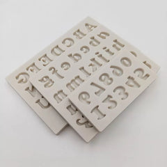 MINI SIMPLE FONT ALPHABETS MOULD SET