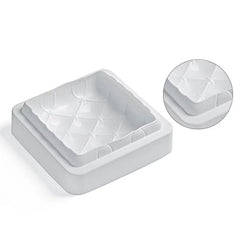 3D QUILTED SQUARE CHOCOLATE MOUSSE MOULD