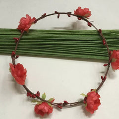 GAUGE 22 GREEN FLORAL WIRES