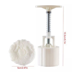 MURALS COOKIE/DIWALI SWEETS/MOON CAKES PLUNGER MOULD 4PCS