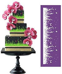 GRASS AND FLOWERS MESH STENCIL