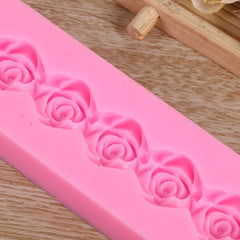 MINI ROSES BORDER MOULD 5PCS