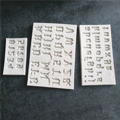 GOTHIC FONT ALPHABETS MOULD