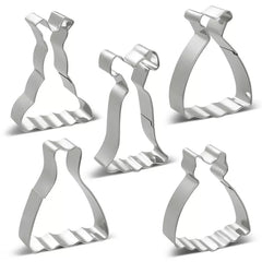 WEDDING DRESSES COOKIE CUTTER SET 5PCS