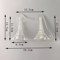 3D EIFFEL TOWER POLYCARBONATE CHOCOLATE MOULD 2PC