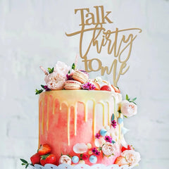 CUSTOMIZED GOLD MIRROR ACRYLIC TOPPERS