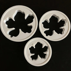 MOANA/HIBISCUS FLOWER CUTTER PLASTIC 3 Pcs