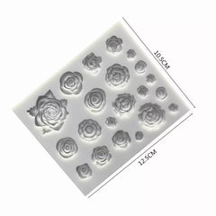ASSORTED MINI FLOWERS MOULD 21 PCS
