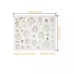 ASSORTED MINI FLOWERS MOULD 21 PCS