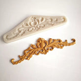 SCROLL WITH FLOWER BUD BORDER MOULD