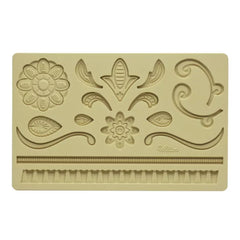 LEAFY SCROLLS AND LACE BORDER MOULD