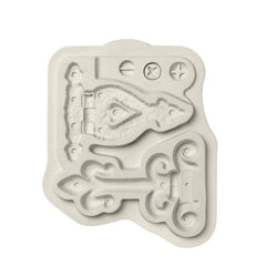 MEDIEVAL DOOR/CHEST HINGES MOULD SET 2PCS