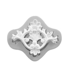 SINGLE PALM CENTER WITH SCROLL BORDER MOULD