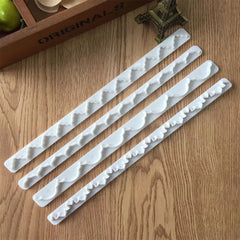 FONDANT RIBBON/BORDER CUTTER SET 4PCS