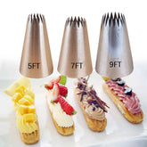 LARGE STAINLESS STEEL FT 3 PCS NOZZLE SET