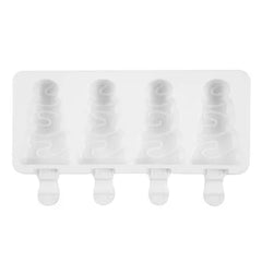 MINI CHRISTMAS TREE CAKESICLES/ICE POP/LOLLIPOP MOULD 4 PCS