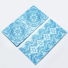 FLORAL SWIRL VINTAGE LACE EMBOSSERS SET 2 PCS