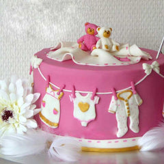 BABY CLOTHES ON A HANGING LINE MOULD