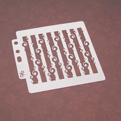 CURLING WAVES MINI COOKIE STENCIL 13 BY 13 CM