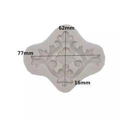 SINGLE PALM CENTER WITH SCROLL BORDER MOULD