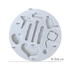 MINI MEDICAL THEMED/ DOCTORS TOOLS MOULD