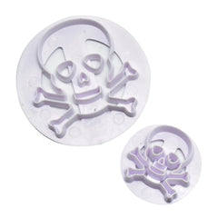HALLOWEEN DANGER SYMBOL PLASTIC CUTTER SET 2 PCS