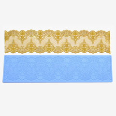 SCALLOP DAMASK CAKE LACE MAT