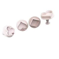 POKER SYMBOLS PLUNGER CUTTERS 4 PCS