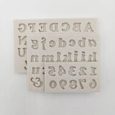 MINI SIMPLE FONT ALPHABETS MOULD SET