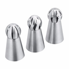 3 PC STAINLESS STEEL RUSSIAN BALL PIPING TIPS NOZZLE SET