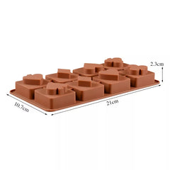 POKER SYMBOLS SILICONE CHOCOLATE MOULD