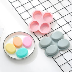 4 CAVITY OVAL SOAP MOULD