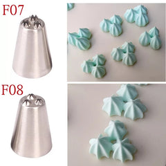 TRIPPLE STARS LARGE STAINLESS STEEL NOZZLE 2 PCS SET