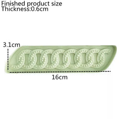ROUND RHINESTONE BEDAZZLED BORDER MOULD
