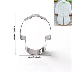 BRIDE & GROOM WEDDING OUTFIT COOKIE CUTTER SET