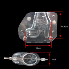 3D LADY/ SHOE BOOT POLYCARBONATE CHOCOLATE MOULD 1PC