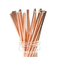 METALLIC LOLLIPOP/CAKE POP STICKS/STRAWS 25 PCS