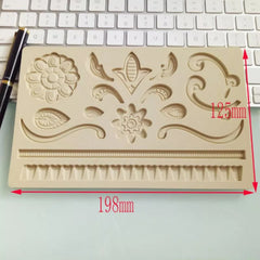 LEAFY SCROLLS AND LACE BORDER MOULD