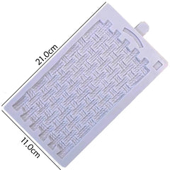 LARGE BASKET WEAVE MOULD