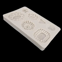 ASSORTED BROOCHES MOULD 7PCS