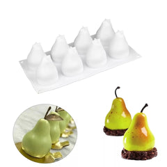 3D MINI PEAR CHOCOLATE MOUSSE MOULD 8 PCS