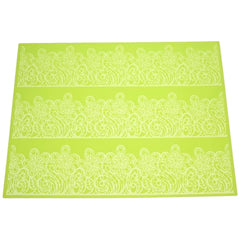 LARGE FLOWERS IN THE FIELD CAKE LACE MAT (PINK)