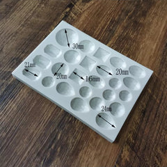 ASSORTED GEMS AND JEWELS MOULD 25 PCS