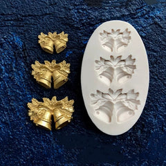 MINI CHRISTMAS BELLS MOULD 3 PCS