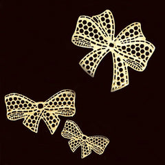 MESH BOWS BORDER LACE MAT