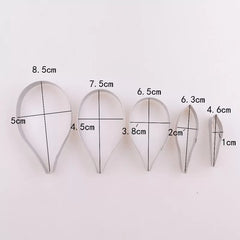 CANNA FLOWER PETALS CUTTERS SET A341