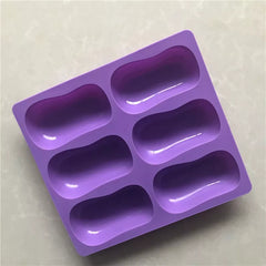 6 CAVITY CLASSIC SOAP SHAPE MOULD (RANDOM COLOUR)