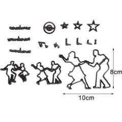 DANCING COUPLE PATCHWORK CUTTERS