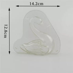 3D SWAN POLYCARBONATE CHOCOLATE MOULD 1PC